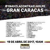 MUD convoca a marchar desde 26 puntos en Caracas el 19 de ab...