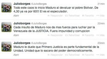Julio Borges responde a Maduro: "No conocemos a esa emp...