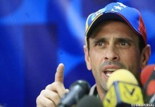 Capriles asegura que la paz en el país pasa por escogencia d...