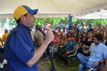 Capriles: Si el pueblo no se hace sentir, el gobierno creerá...