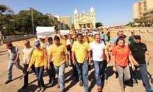 Unidad Zulia realizó marcha “sorpresa” en el centro de Marac...