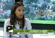 Marialbert Barrios: Nuestras movilizaciones siempre han sido...