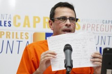 Capriles: La indignación debemos convertirla en fuerza para ...