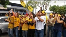 Primero Justicia Barinas protestó frente al Palacio de Justi...