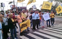 Militantes de Primero Justicia protestaron en Yaracuy contra...