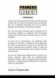 Comunicado de la fracción parlamentaria de Primero Justicia ...