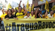 Amelia Belisario llamó a los aragüeños a validar sus firmas