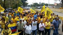Primero Justicia Aragua marchó hasta la sede del CNE en Mara...