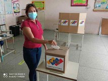 Bernalda Suárez participó en el simulacro de este domingo
