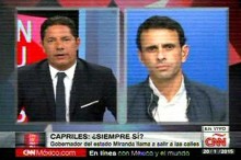 Capriles en CNN: “El 80% de los venezolanos rechaza a Maduro...