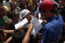 Capriles: “No le dé su voto a la crisis, déselo al cambio y ...