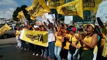 Primero Justicia realizó “pancartazo” para exigir elecciones