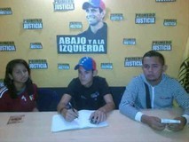 Jóvenes de Primero Justicia Anaco respaldan a su líder regio...