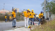 Justicieros cumplieron jornada de limpieza en calle de Genov...