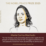 Julio Borges ante el Premio Nobel de la Paz otorgado a María...