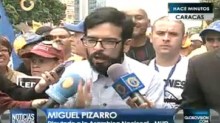 Miguel Pizarro: "No nos van a separar de la ruta electo...