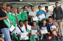 En Sucre rinden homenaje a la selección de boxeadores del mu...