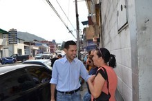 Carlos García compartió con los vecinos de La Hoyada de Mill...