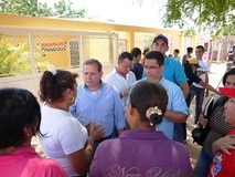 Juan Pablo Guanipa acompaña a candidatos de la unidad en rec...