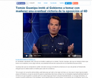 Tomás Guanipa instó al Gobierno a tomar con madurez victoria...