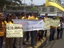 Primero Justicia Lagunillas protestó por precariedad del sis...
