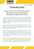 Primero Justicia: “La intervención del PCV demuestra una vez...